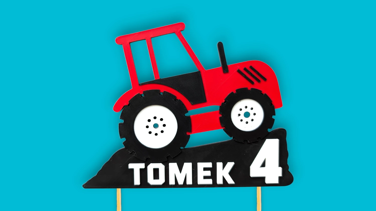 topper na tort traktor ciągnik